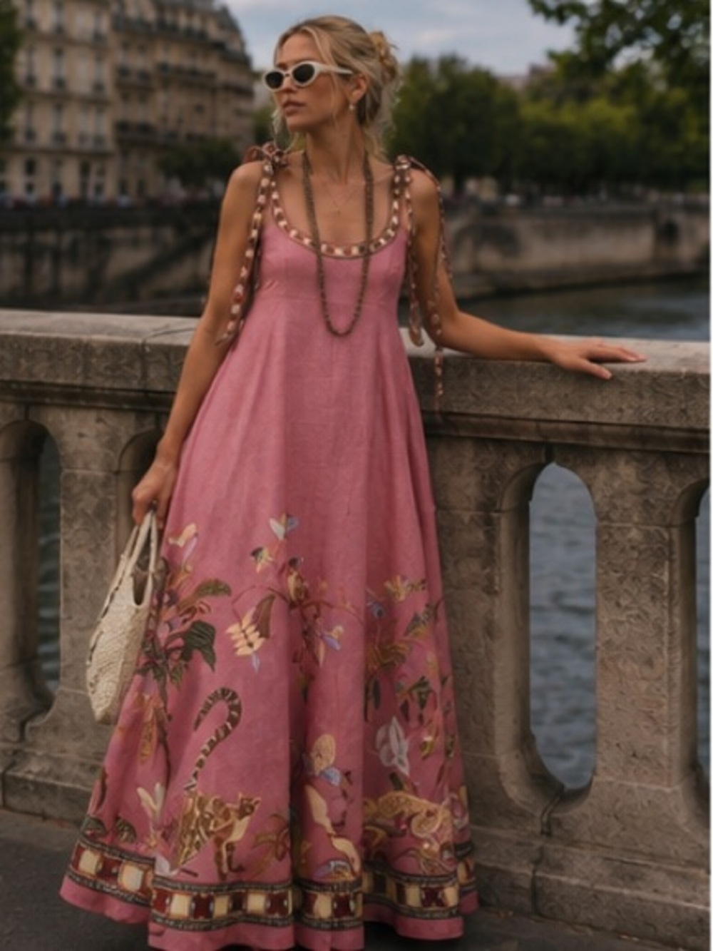 Alemais Zuri Dusty Rose Floral Border Maxi Dress last 3🔥🔥 - Picture 9 of 16